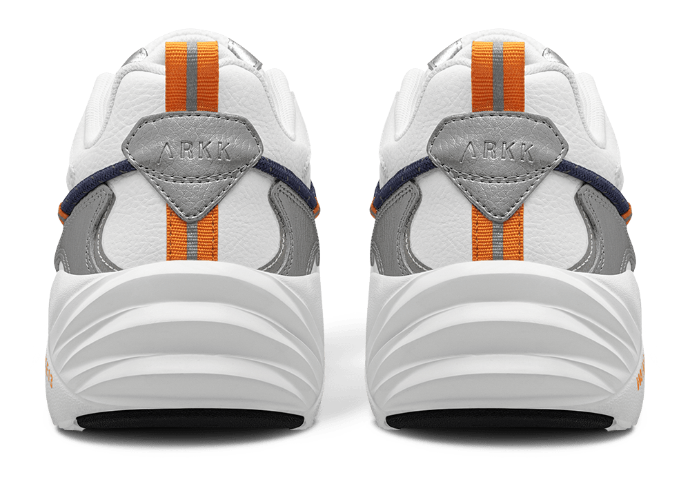 ARKK Collection Tuzon Leather W13 | Silver Dark Orange | Men Tuzon